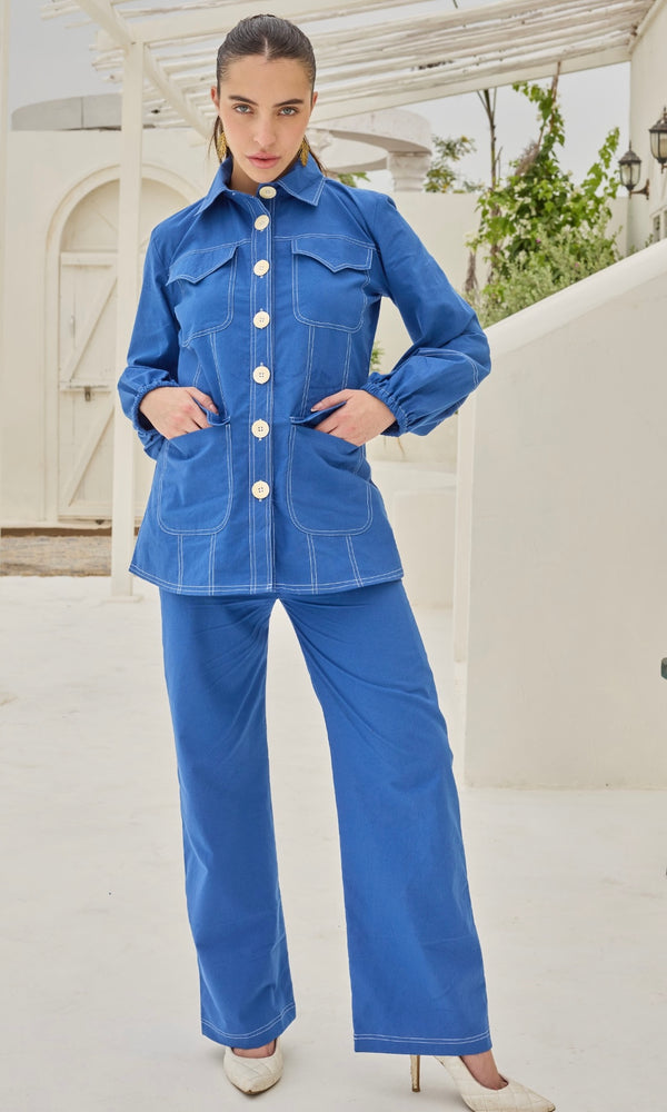 Charlie Blue Co-Ord Set