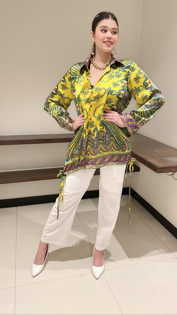 Citric Shirt With Trouser Set